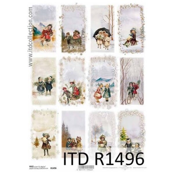 Ριζόχαρτο ITD Χριστουγεννιάτικο, 21x29cm, R1496 - Image 1