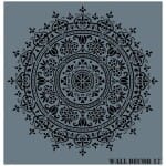 Stencil Wall Decor Rich, 50x50cm, 017