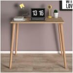 Γραφείο Fiona  από μελαμίνη χρώμα oak 90x55x75εκ. - Image 3