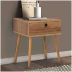 Κομοδίνο Pauline  μελαμίνης χρώμα pine oak 45x35x61εκ. - Image 2