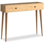 Κονσόλα μελαμίνης Alis  χρώμα oak 110x29x88εκ.