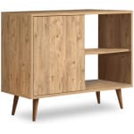 Κονσόλα - μπουφές μελαμίνης Luce  χρώμα pine 80x35x66εκ.
