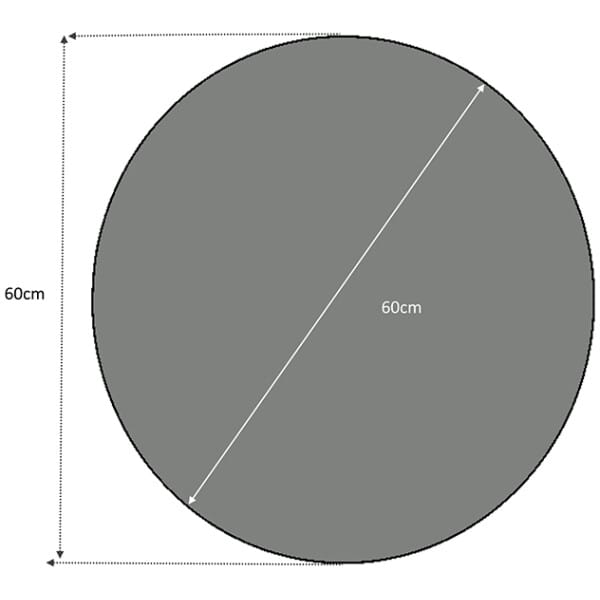Καθρέφτης τοίχου Losta  χρώμα λευκό 60x60x2,2εκ. - Image 3