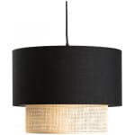 Φωτιστικό οροφής Lucifer  E27 υφασμάτινο μονόφωτο χρώμα μαύρο 30x20x70εκ.
