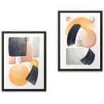 Πίνακας "Shapes"  2 τμχ. σε πλαίσιο 35x45x2εκ.