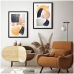 Πίνακας "Shapes"  2 τμχ. σε πλαίσιο 35x45x2εκ. - Image 2