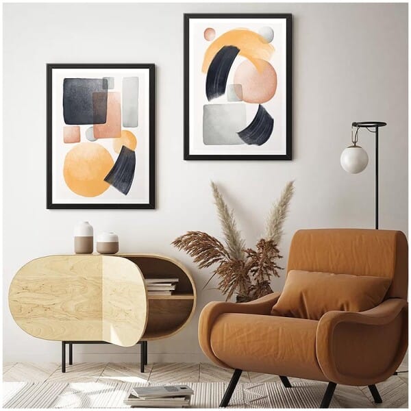 Πίνακας "Shapes"  2 τμχ. σε πλαίσιο 35x45x2εκ. - Image 2
