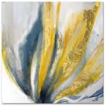 Πίνακας σε καμβά "Golden Leaves"  ψηφιακής εκτύπωσης 50x50x3εκ.