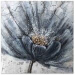 Πίνακας σε καμβά "Blue Flower"  ψηφιακής εκτύπωσης 50x50x3εκ.