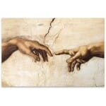 Πίνακας σε καμβά "The Creation of Adam"  ψηφιακής εκτύπωσης 100x70x3εκ.