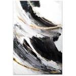 Πίνακας σε καμβά "Golden And Silver Reflections"  ψηφιακής εκτύπωσης 50x75x3εκ.