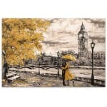 Πίνακας σε καμβά "Big Ben And Yellow Leaves"  ψηφιακής εκτύπωσης 75x50x3εκ.