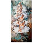 Πίνακας σε καμβά "White Swan Ballerinas"  ψηφιακής εκτύπωσης 50x100x3εκ.