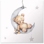 Πίνακας σε καμβά "Baby Bear"  ψηφιακής εκτύπωσης 40x40x3εκ.