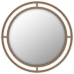 Καθρέφτης τοίχου Bubble  αλουμινίου χρώμα χρυσό 57x2x57εκ. - Image 2
