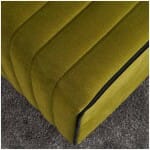 Σκαμπώ Mona  βελούδινο χρώμα πράσινο 40x40x40εκ. - Image 3