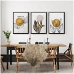 Πίνακας "Plants"  3 τμχ. σε πλαίσιο 35x45x2εκ. - Image 2