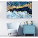 Πίνακας σε καμβά "Deep Blue"  ψηφιακής εκτύπωσης 125x80x3εκ. - Image 2