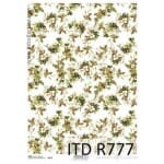 Ριζόχαρτο ITD Χριστουγεννιάτικο R777, Μικρά γκι 21x29cm