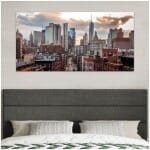 Πίνακας σε καμβά "New York Manhattan"  ψηφιακής εκτύπωσης 140x70x3εκ. - Image 2