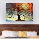 Πίνακας σε καμβά "Dream Tree"  ψηφιακής εκτύπωσης 125x80x3εκ. - Image 2