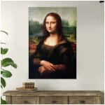 Πίνακας σε καμβά "Mona Lisa"  ψηφιακής εκτύπωσης 70x100x3εκ. - Image 2