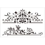 Στένσιλ DecoChic, Double Royal Crest, 40x60cm