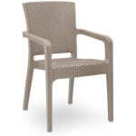 Πολυθρόνα πολυπροπυλενίου Clio  recycled χρώμα cappuccino 57x55x86εκ.