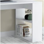 Γραφείο εργασίας Mikro  χρώμα λευκό 120x60x75εκ. - Image 2