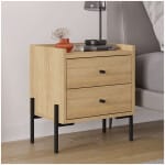 Κομοδίνο Malta  χρώμα saphhire oak 49x35x52εκ.