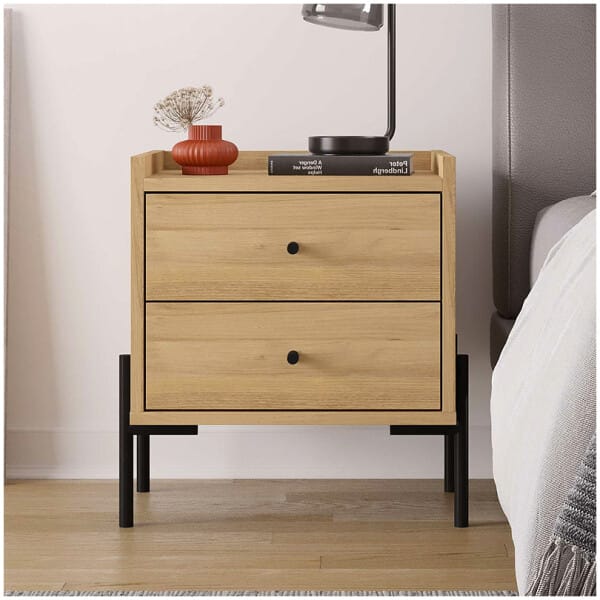 Κομοδίνο Malta  χρώμα saphhire oak 49x35x52εκ. - Image 3