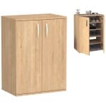Παπουτσοθήκη - Ντουλάπι Manolo  χρώμα sapphire oak 60x38x81,4εκ.