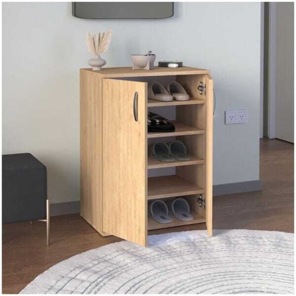 Παπουτσοθήκη - Ντουλάπι Manolo  χρώμα sapphire oak 60x38x81,4εκ. - Image 3