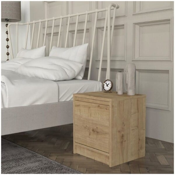 Κομοδίνο Conve  χρώμα sapphire oak 40x35x45εκ. - Image 3