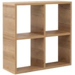 Βιβλιοθήκη Cube  από μελαμίνη χρώμα pine oak 60x23x60εκ.