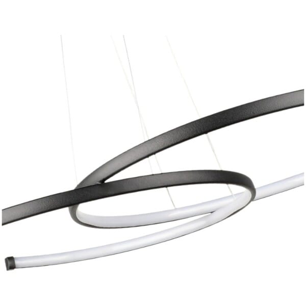Φωτιστικό οροφής Led Cres  μεταλλικό χρώμα μαύρο 70x48x65εκ. - Image 3