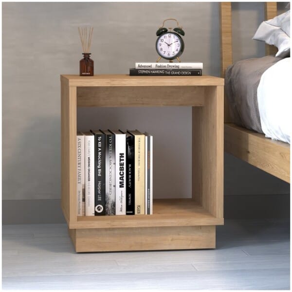 Κομοδίνο Gino  χρώμα sapphire oak 40x35,3x45εκ. - Image 3