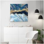 Πίνακας σε καμβά "Deep Blue"  ψηφιακής εκτύπωσης 50x50x3εκ. - Image 2