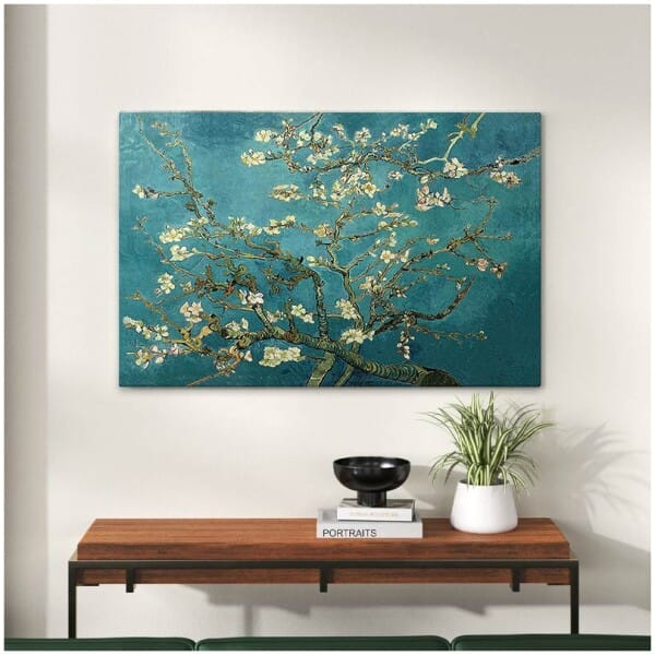 Πίνακας σε καμβά "Blooming Flowers"  ψηφιακής εκτύπωσης 100x70x3εκ. - Image 2