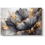 Πίνακας σε καμβά "Flowers Whispering in the Night"  ψηφιακής εκτύπωσης 140x100x3εκ.