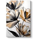 Πίνακας σε καμβά "Pastel Flower"  ψηφιακής εκτύπωσης 70x100x3εκ.