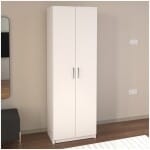 Παπουτσοθήκη Renso  δίφυλλη χρώμα λευκό 59,8x37,8x178,5εκ. - Image 2