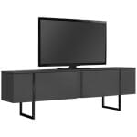 Έπιπλο τηλεόρασης Luxe  χρώμα ανθρακί 180x30x50εκ.