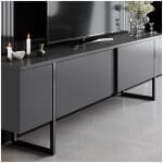 Έπιπλο τηλεόρασης Luxe  χρώμα ανθρακί 180x30x50εκ. - Image 3