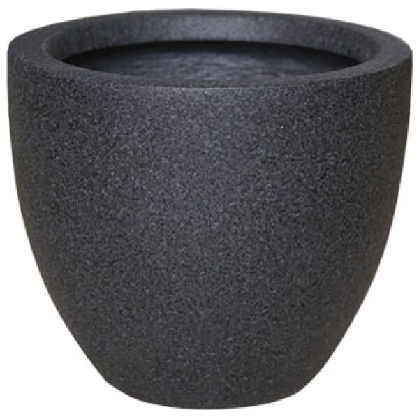ΚΑΣΠΩ FIBER CLAY ΑΝΘΡΑΚΙ ΓΡΑΝΙΤΗ ΣΤΡΟΓΓΥΛΟ ΜΕΓΑΛΟ Φ45x39cm - Image 1
