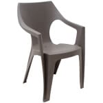 Πολυθρόνα πολυπροπυλενίου Dante χρώμα cappuccino 57x55x79εκ.