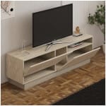 Έπιπλο τηλεόρασης Koza  χρώμα travertine 160x40x45εκ. - Image 2