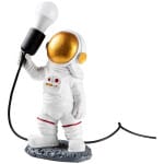 Φωτιστικό επιτραπέζιο Astronaut  E27 πολυεστερικό χρώμα λευκό 20x15x32εκ.