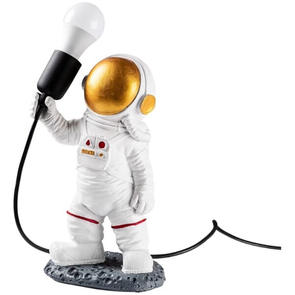 Φωτιστικό επιτραπέζιο Astronaut  E27 πολυεστερικό χρώμα λευκό 20x15x32εκ. - Image 1