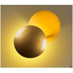 Απλίκα τοίχου Led Mimoza  μεταλλική χρώμα χρυσό 25x16x25εκ.